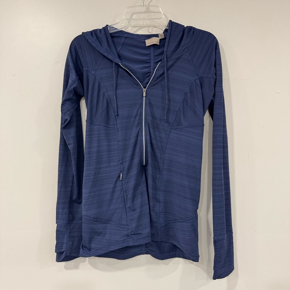 Athleta Navy Full-Zip Jacket Size Small